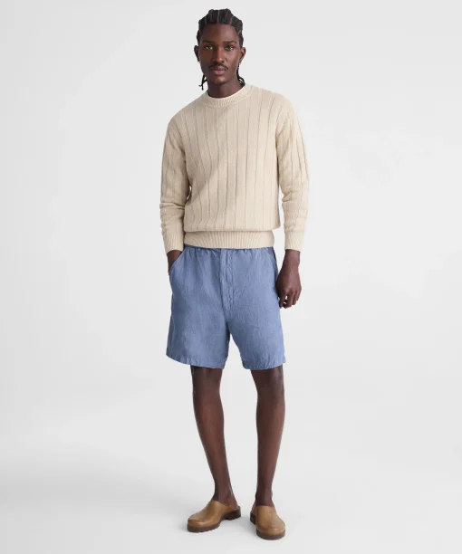Light Blue Relaxed Fit Casual Shorts Thewoofox Elvarin Cendros