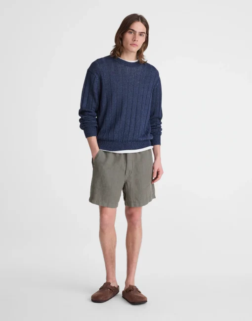 Men's Casual Shorts Olive Relaxed Fit Thewoofox Caldero Virest
